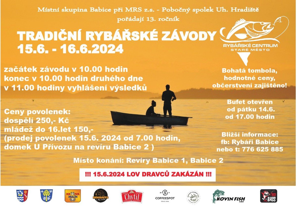Pozvánka na Tradiční rybářské závody do Babic - 14. ročník